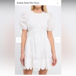 English Factory White Dress size medium